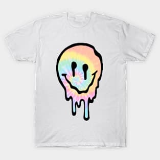 Tie Dye Drippy Smiley Face T-Shirt